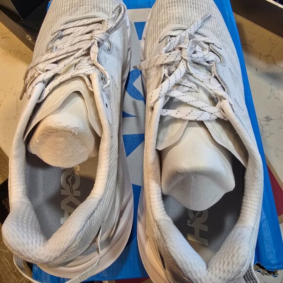 Hoka One One Elevon X White Running White / White Shoes 1165230-WMC SIze 10 NEW - Picture 7 of 15